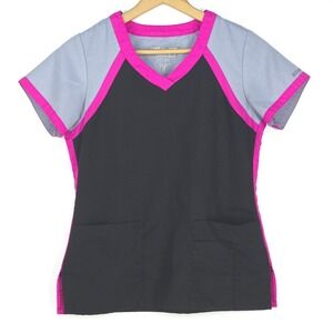 Greys Anatomy Active Scrub Top Barco Women's Small Short Sleeve Nursing Medical